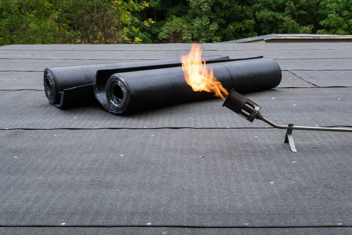 Roofing dakbanen met hoogwaardig bitumen