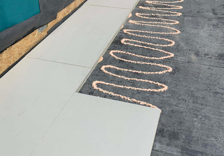 dun isolatiemateriaal op terrassen