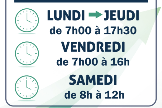 Horaires 2026
