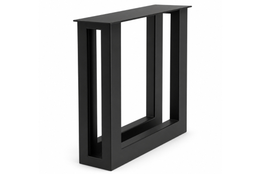 Pied de table double U 40 x 100mm