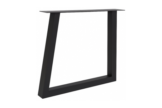 Pied de table U Trapezium H72 40x100mm